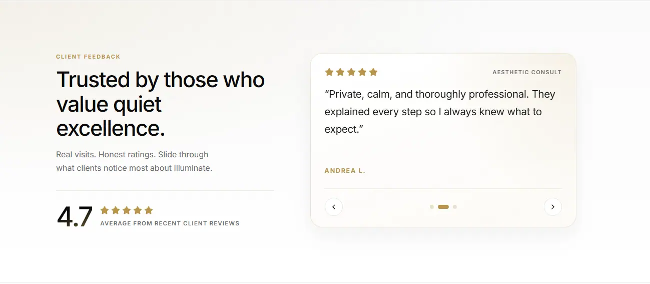 Additional screen from the Illuminate clinic system.