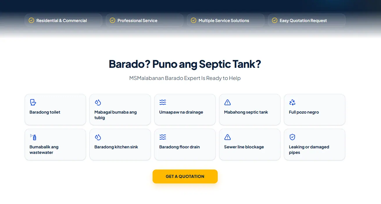 Additional screen from the MSMalabanan website.