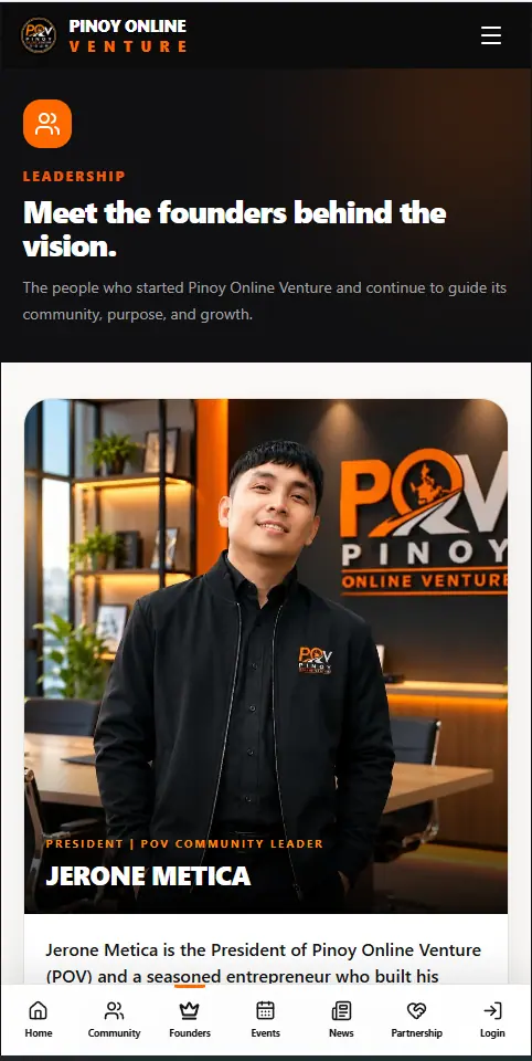 Additional mobile screen from Pinoy Online Venture.